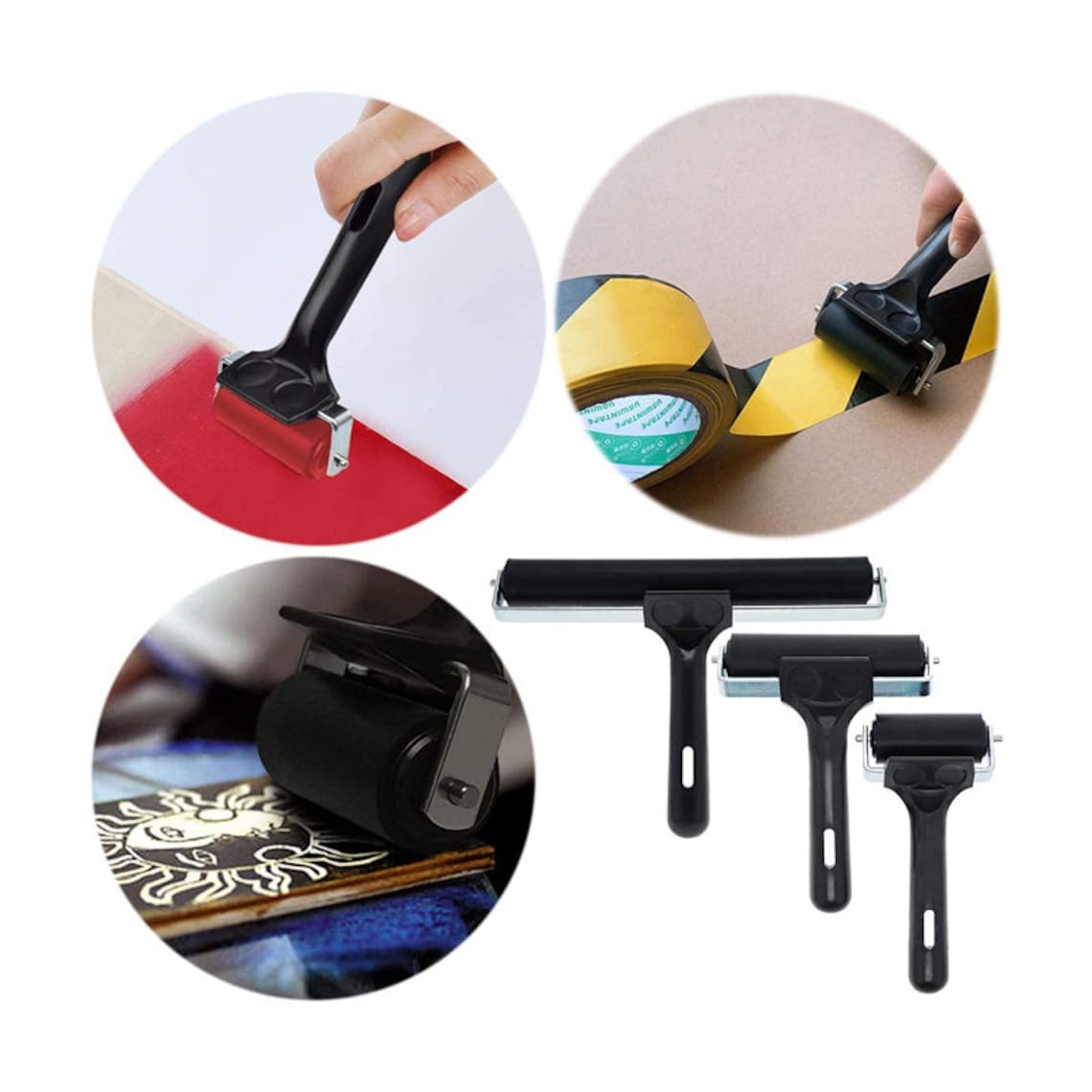 3 Pack Printmaking Brayers Premium Brayer Rollers for Etsy UK