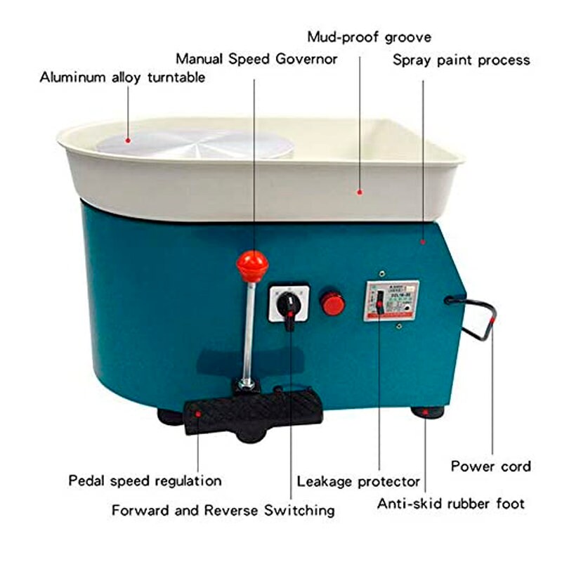 A.B Crew Pottery Wheel Pottery Forming Machine 25CM 350W Etsy