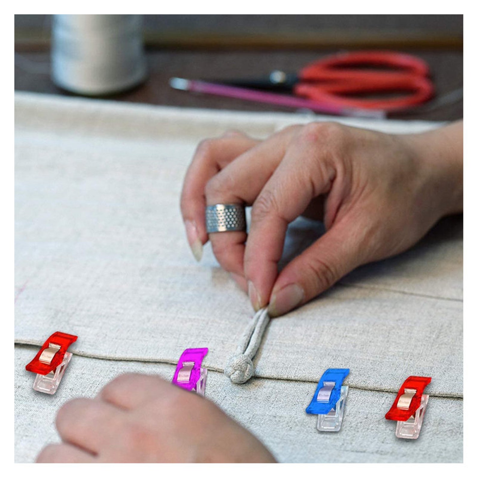 30 Pcs Premium Quilting Clips Assorted Colors Fabric Clips for Etsy UK