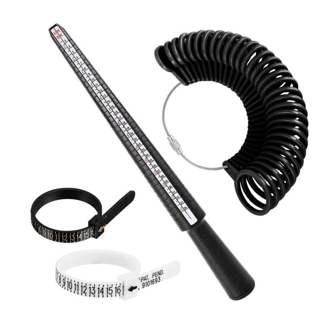 Ring Size Measuring Tool Plastic Ring Sizer Tool With Ring Etsy