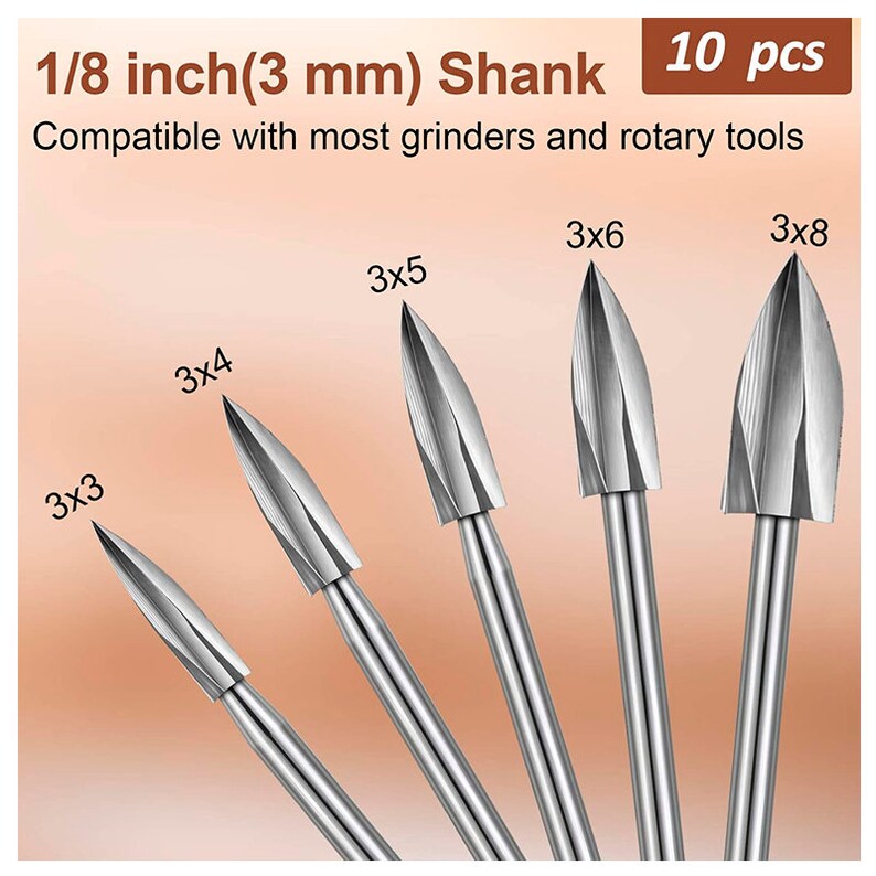 20 Pieces Wood Carving Drill Bit Set Includes HSS Engraving Etsy