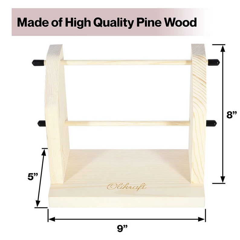 Double Revolving Yarn Holder Horizontal Yarn Spindle Feeder Etsy