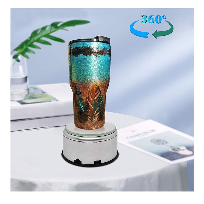 Cup Display Stand Turner for Tumblersusb Operated 360 Degree Etsy