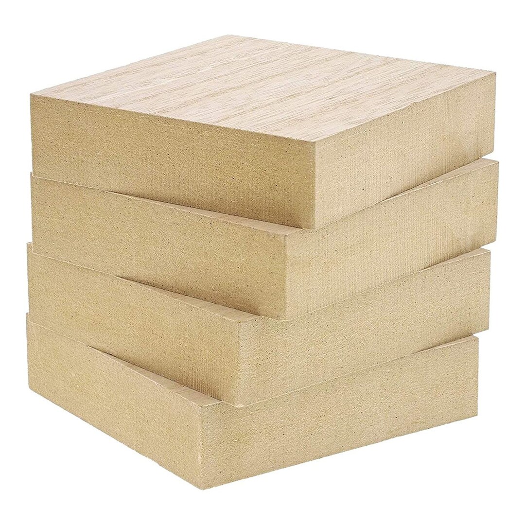 Unfinished Wood Blocks for Crafts 1 Inch Thick MDF Squares Etsy