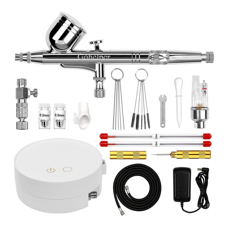 Gohelper Automatic Shutdown Airbrush Kit With Compressor Etsy UK