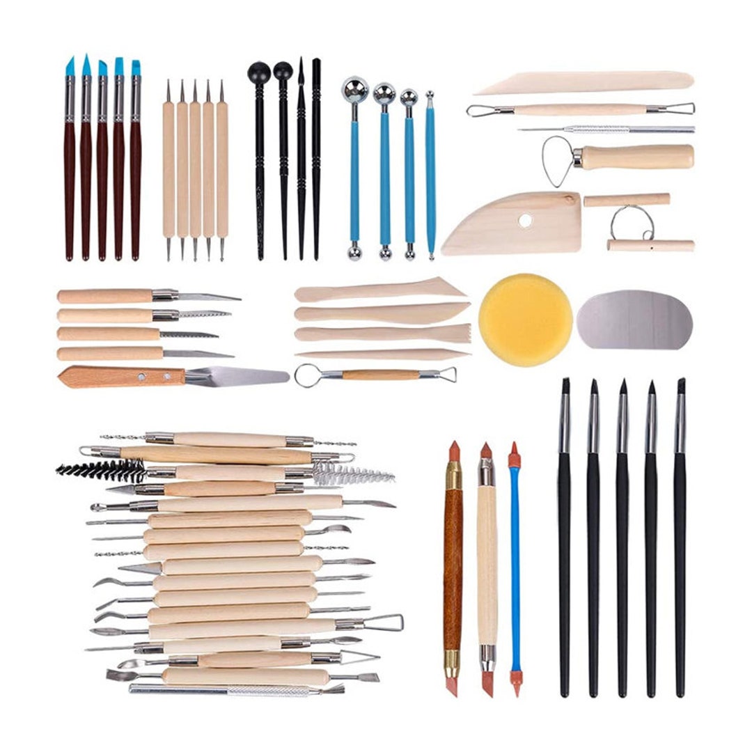 61 Pieces Ceramic Clay Tools Set, Modeling Pottery Clay Sculpting