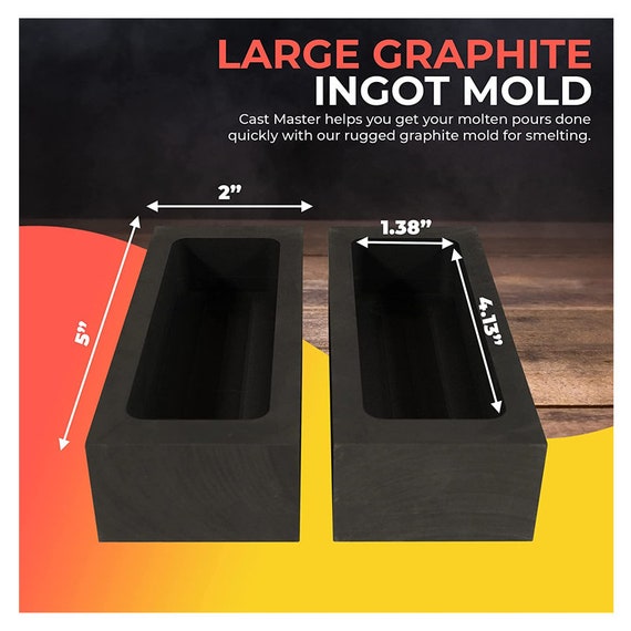 5-in-1 Graphite Casting Ingot Mold Graphite Ingot Molds Set Metal Casting  Refining Scrap Bar -  Denmark
