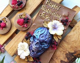 Vegan Chocolate Skull – Personalised ‘Spooky’ Artisan Unique Gift