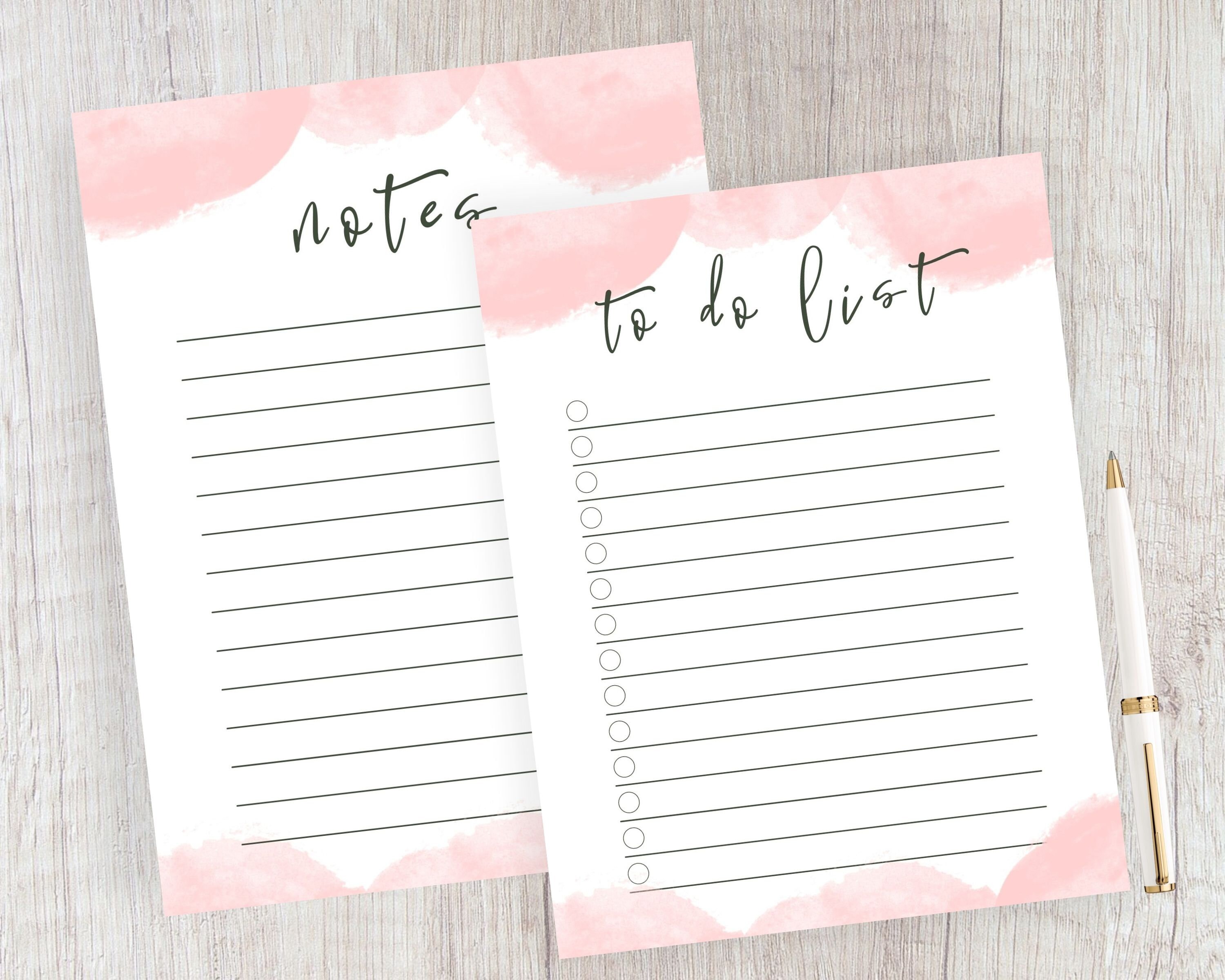 Printable Notes Printable To Do List Printable Paper | Etsy