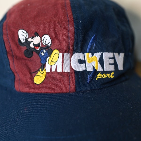 Vintage Mickey Port Mickey Unlimited 100% Cotton Hat OSFA