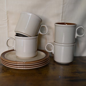 Vintage Johnson Bros Table Plus Stoneware Mug and plate set of 4