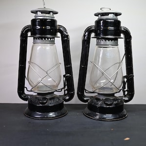 Vintage Dietz Lanterns #20 set of two