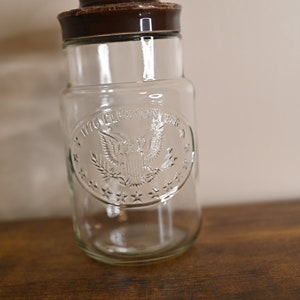 Vintage maxwell house anchor hocking 1976 election glass jar