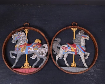 Vintage Carousel Horse Wall Hangings