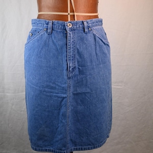 Vintage Liz Claiborne Jean Skirt 100% Cotton Size 10