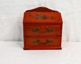 Vintage Mini Secretary Desk Doll House Furniture