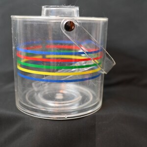 Vintage retro clear ice bucket