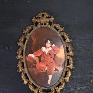 Vintage Gerahmter The Red Boy
