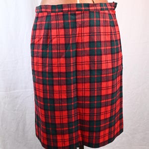 Vintage Pendleton Plaid Wool Skirt Size 12