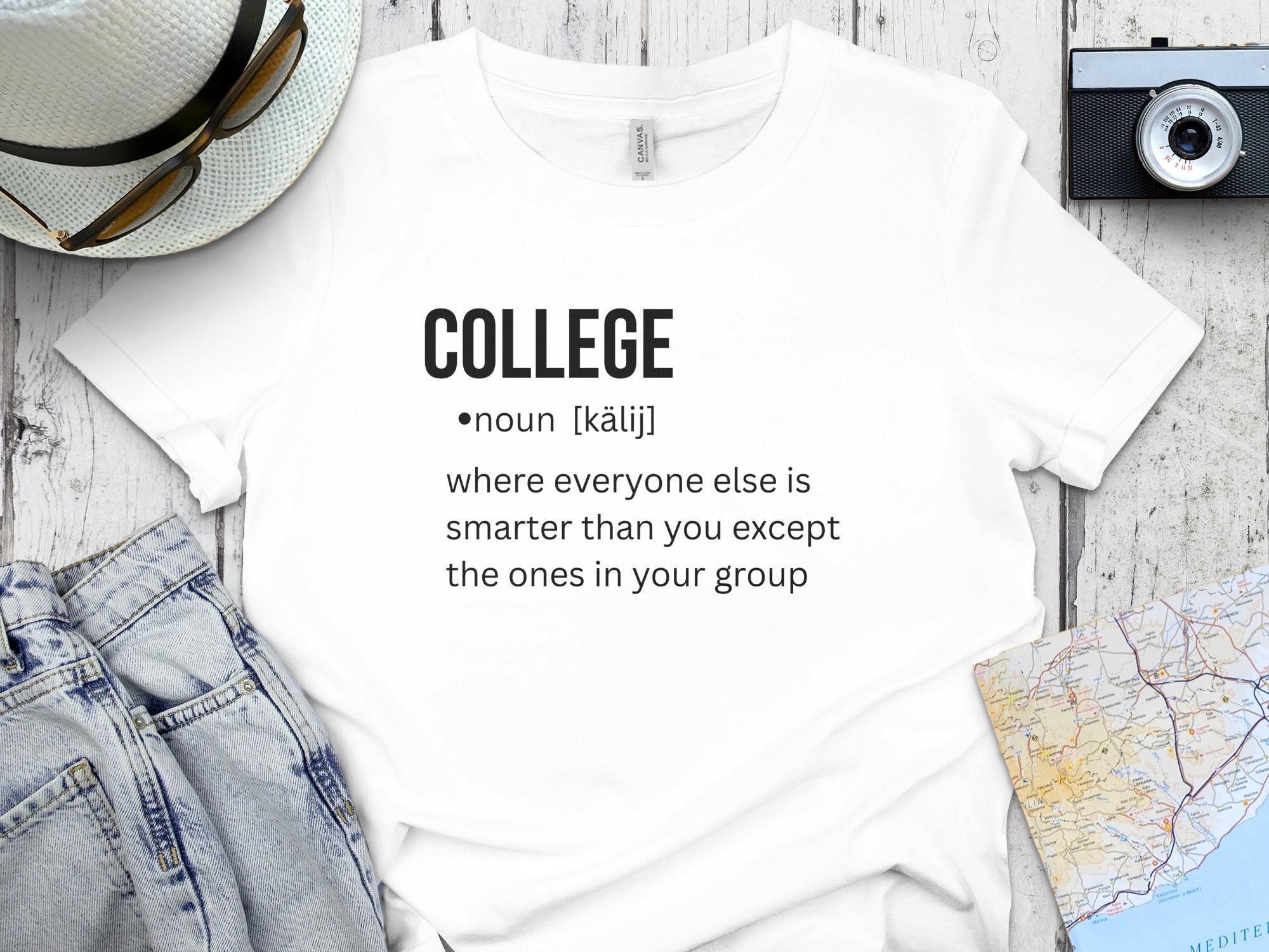 Funny College Definition T-shirt: Humorous Student Gift - Etsy
