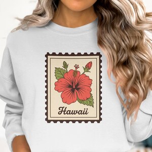 Hawaii Hibiskus Blumen-T-Shirt: Tropical Island Stempeldesign