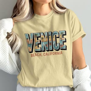 Venice Beach California T-Shirt, California Graphic Tee, Venice Beach Retro Shirt, Summer Vacation Top, West Coast Travel Shirt