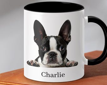 Personalized Boston Terrier Mug: Custom Dog Memorial Gift