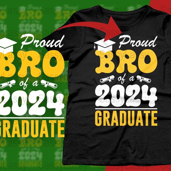 Bright Yellow Bro Graduate Digital Print, Fun Graduation Gift, Bold Wall Art