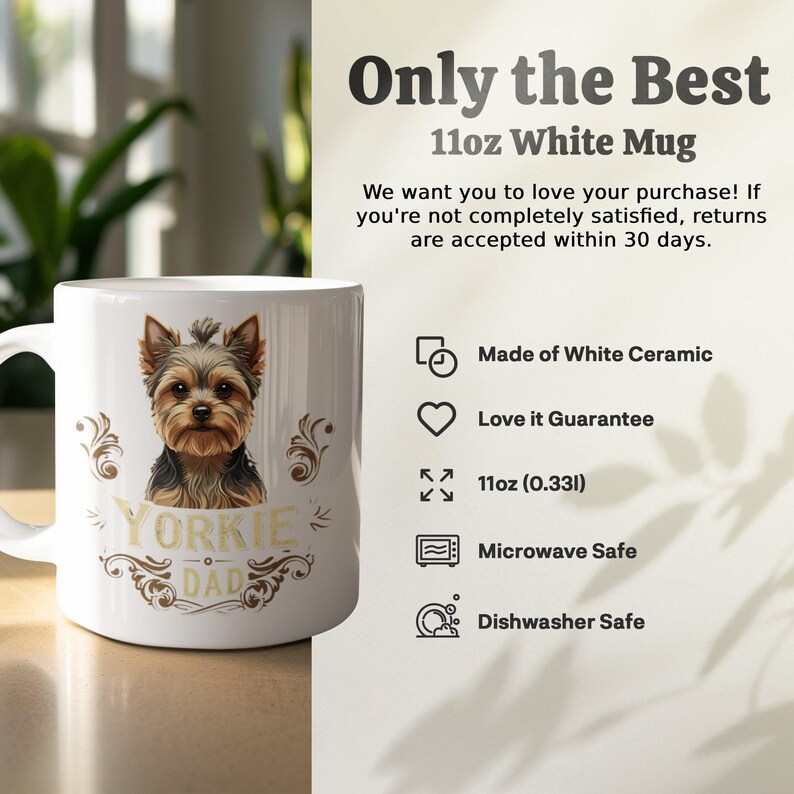 SassyLassyAnna Yorkie Dad Mug - Thumbnail 3