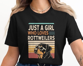 Retro Rottweiler Lover Shirt: Vintage Style Dog Graphic Tee