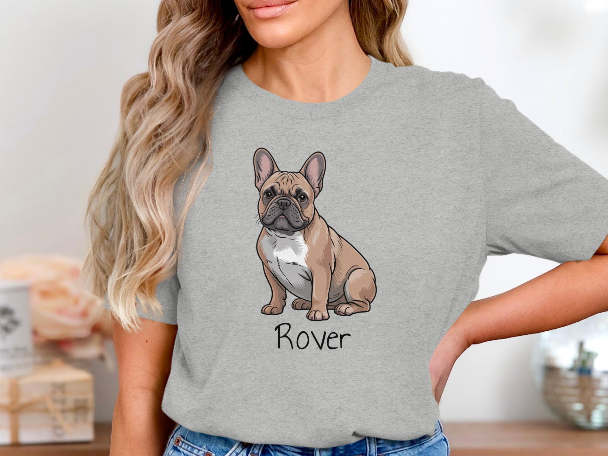 Camiseta personalizada de bulldog francés: nombre personalizado, camiseta  de algodón suave - Etsy México, image size:2000x1500