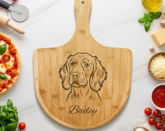 Tabla de embutidos personalizada para Cocker Spaniel: Bandeja personalizada con el nombre del perro