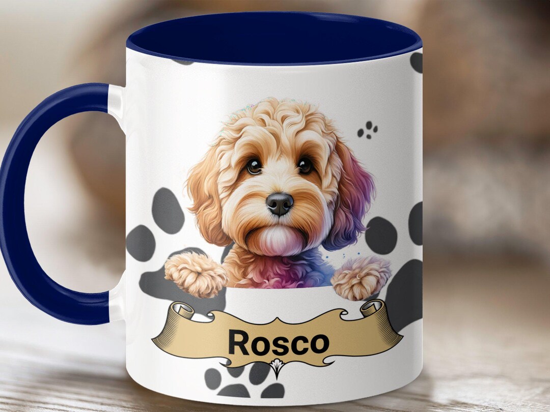 Personalized Cavapoo Dog Mug: Custom Name Coffee Cup - Etsy