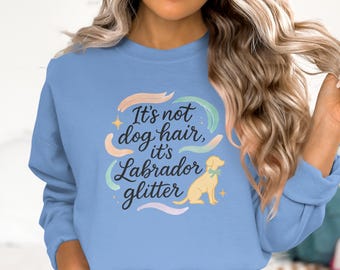 Labrador Glitter T-Shirt: Funny Dog Lover Tee, AI-Designed