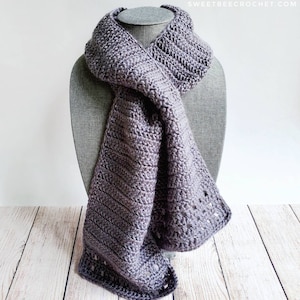 Winter Winds Keyhole Crochet Scarf (Crochet Pattern)