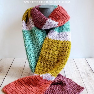 Rows of Happy Scarf (Crochet Pattern)