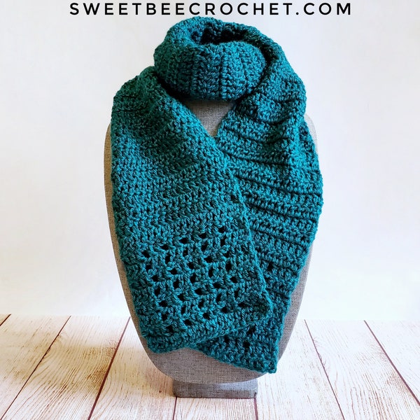 Beginner Crochet Scarf (crochet pattern)