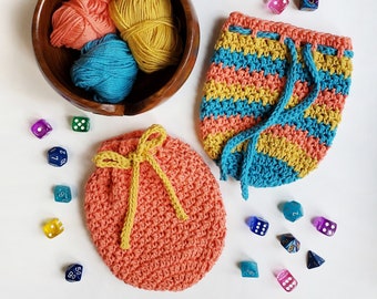 Crochet Dice Bag (Crochet Pattern)