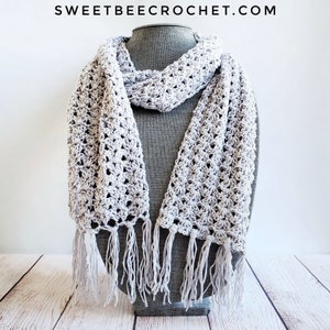 Iris Bloom Scarf (Crochet Pattern)