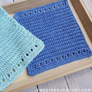 Textured Back Loop Washcloth (Crochet Pattern)
