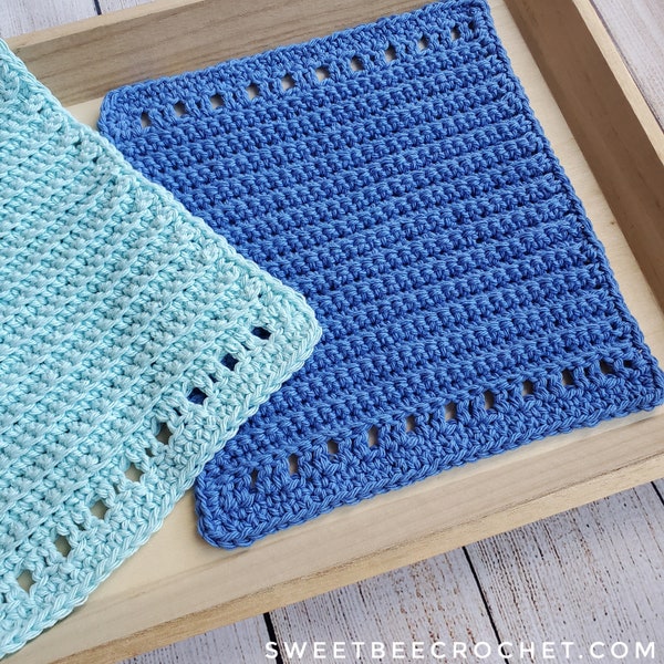 Textured Back Loop Washcloth (Crochet Pattern)