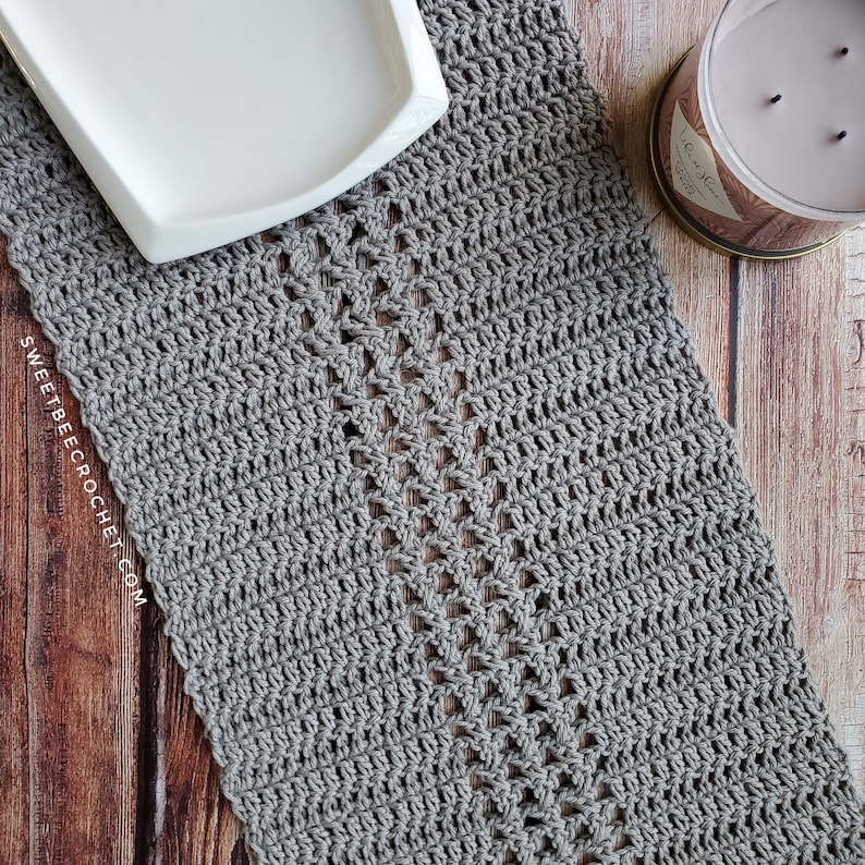 Crochet Table Runner crochet Pattern Etsy
