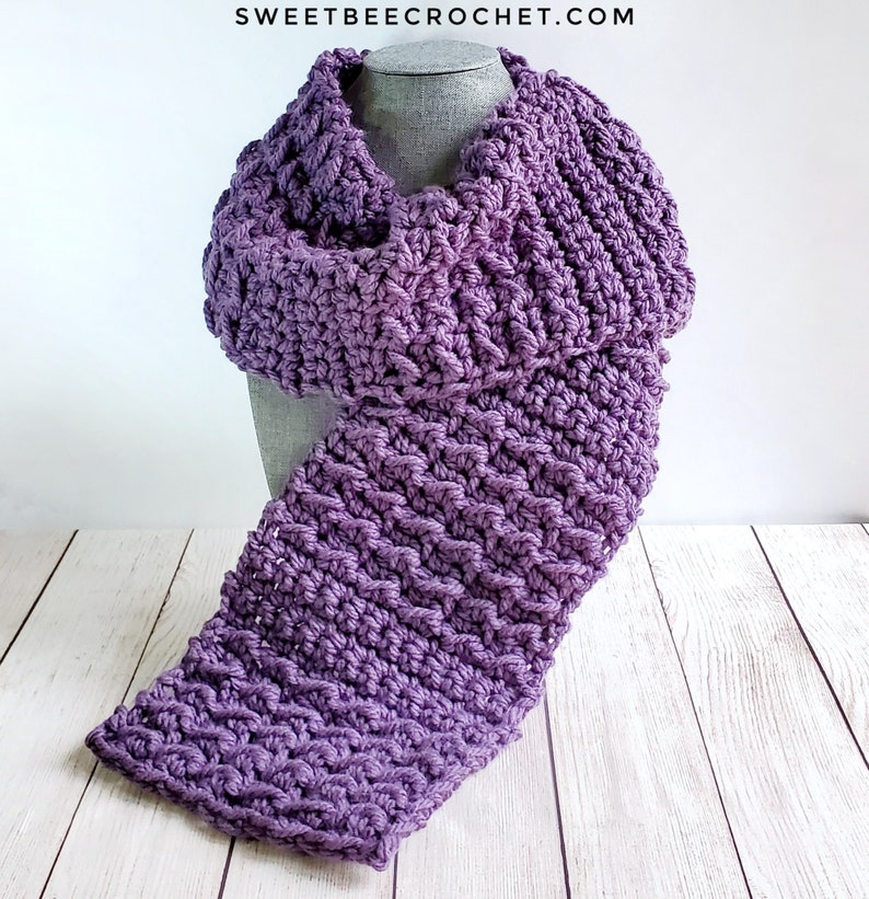 Keep Cozy Chunky Scarf Crochet Pattern image 1