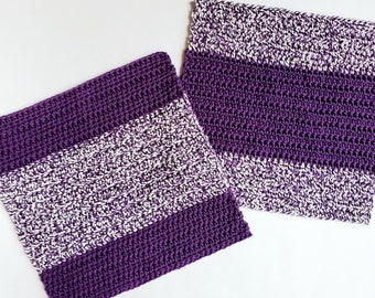 Color Block Washcloth (Crochet Pattern)