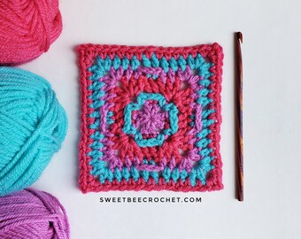 Between The Stitch Crochet Square Pattern