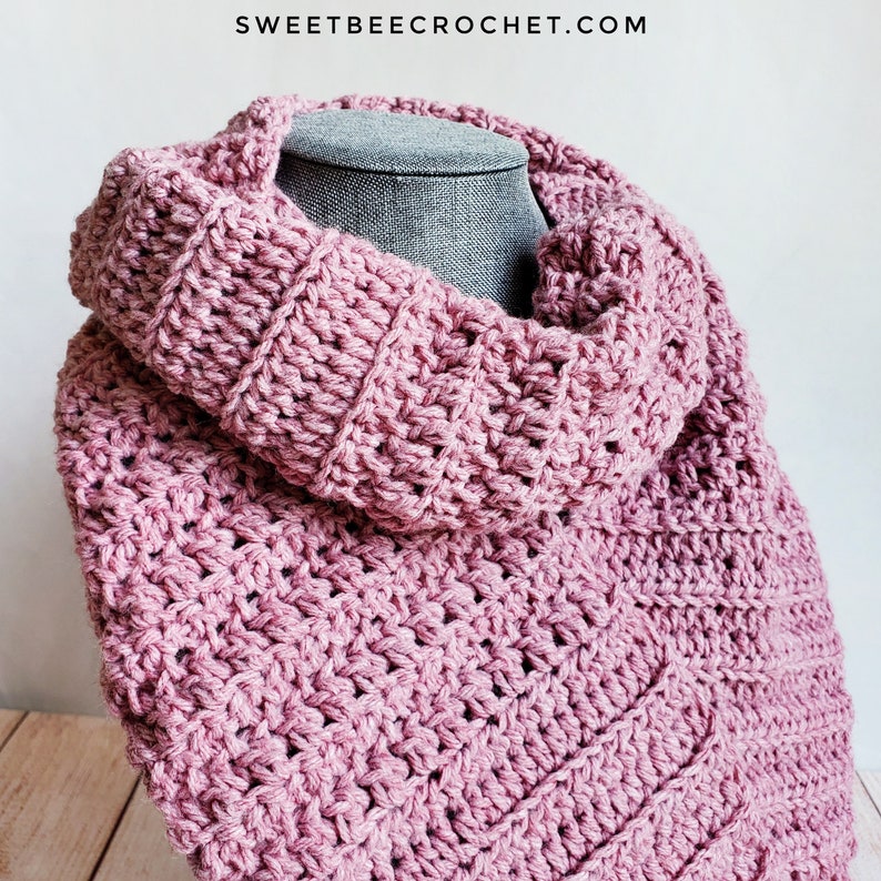 Loops and Ridges Crochet Scarf Crochet Pattern image 4