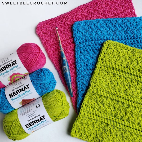 Sweet Suzy Crochet Washcloth (Crochet Pattern)