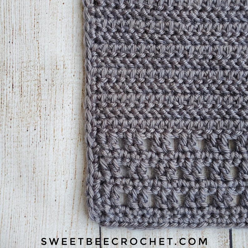 Winter Winds Keyhole Crochet Scarf Crochet Pattern image 6