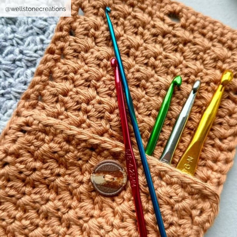 Crochet Hook Pouch Crochet Pattern image 7