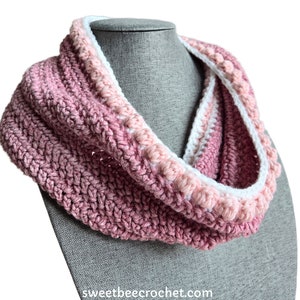 Bobble Edge Neck Warmer Crochet Pattern image 2